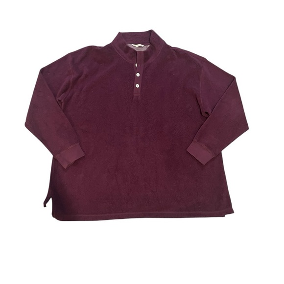 Soft Surroundings Fleece Cuddle Pullover Plus Size 3X Purple Style 29906 - Picture 2 of 5